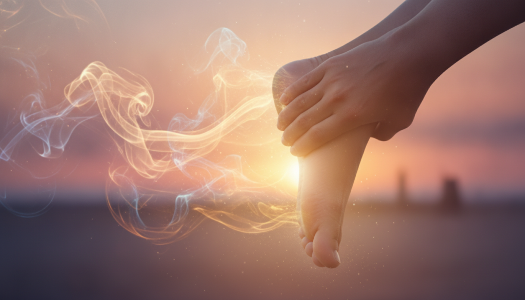découvrez la signification spirituelle d'un pied gauche qui gratte et explorez les symboles et messages cachés derrière ce phénomène.