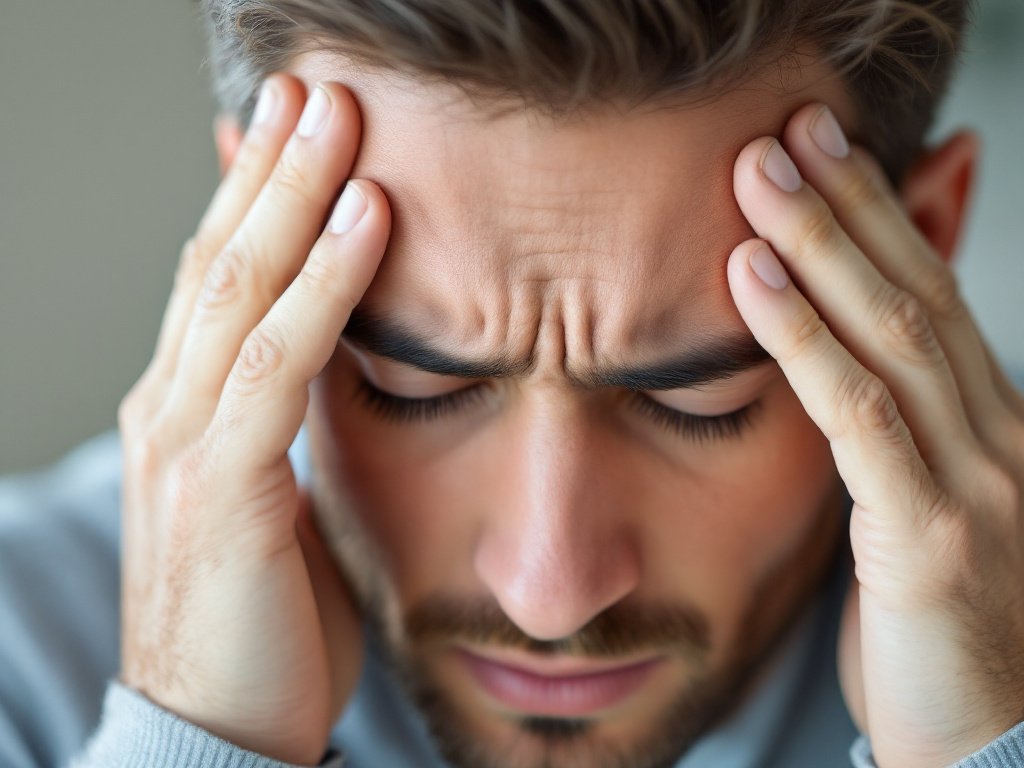 Sensation de barre au front : causes et soulagement