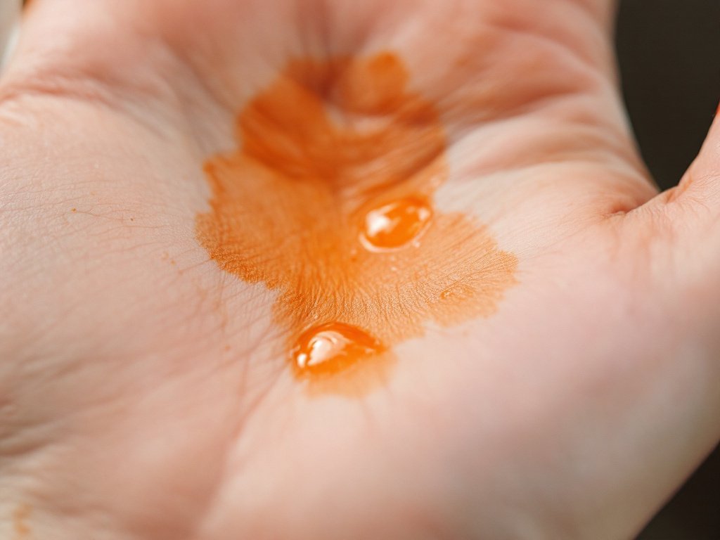 Tache orange main : causes possibles et traitements efficaces