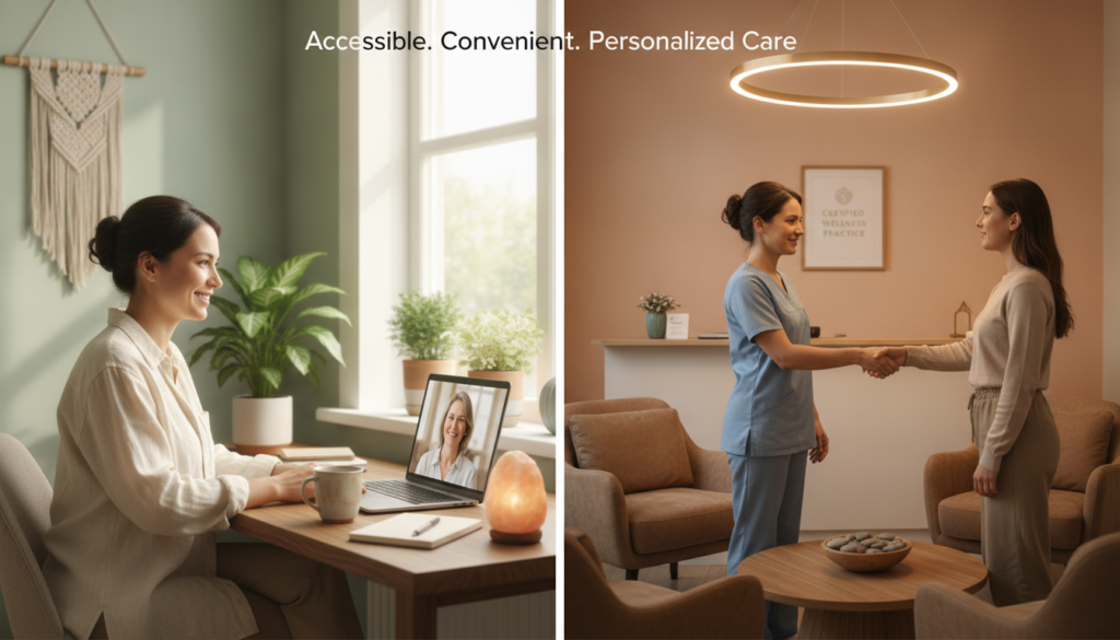 découvrez les avantages de consulter un praticien bien-être certifié, en ligne ou près de chez vous, pour un accompagnement personnalisé, sécurisé et accessible qui contribue à votre équilibre et santé globale.